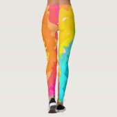 Leggings teinture à cravate de boho rétro (Dos)