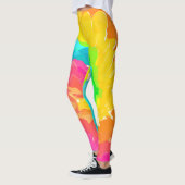 Leggings teinture à cravate de boho rétro (Gauche)
