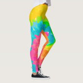 Leggings teinture à cravate de boho rétro (Droite)