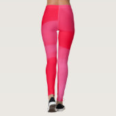 Leggings Teinture à cravate rose et rouge (Dos)