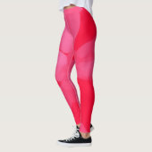 Leggings Teinture à cravate rose et rouge (Gauche)