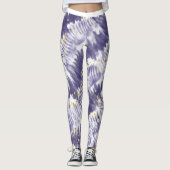 Leggings Teinture à Parties scintillant violet tendance (Devant)