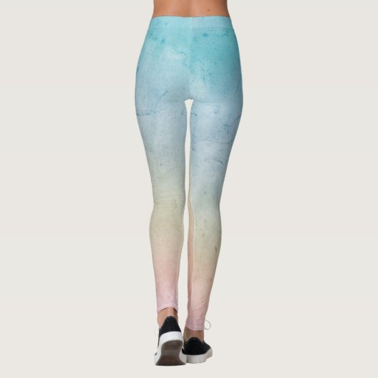Leggings Teinture à tarte rose Aqua (Dos)