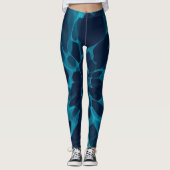 Leggings Teinture Cravate bleue (Devant)