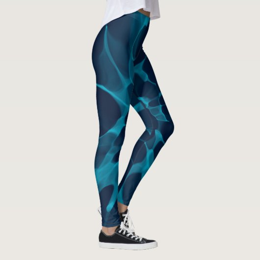 Leggings Teinture Cravate bleue (Droite)