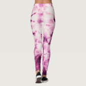 Leggings Teinture de teinture pourpre Texture de batik (Dos)