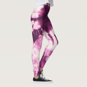 Leggings Teinture de teinture pourpre Texture de batik (Droite)
