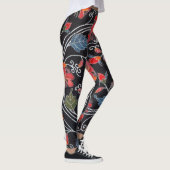 Leggings Teinture d'okinawaïen japonaise (Bingata) (Droite)