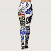 Leggings Teinture d'okinawaïen japonaise (Bingata) (Dos)