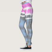 Leggings Teinture rose blanc & bleu Tie Twist Sway in Style (Gauche)
