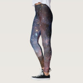 Leggings Télescope Nebula Hubble Carina Rouge et Bleu (Gauche)