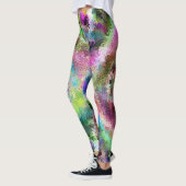 Leggings Tempête de peinture deux (Gauche)