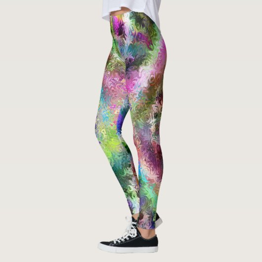 Leggings Tempête de peinture deux (Gauche)