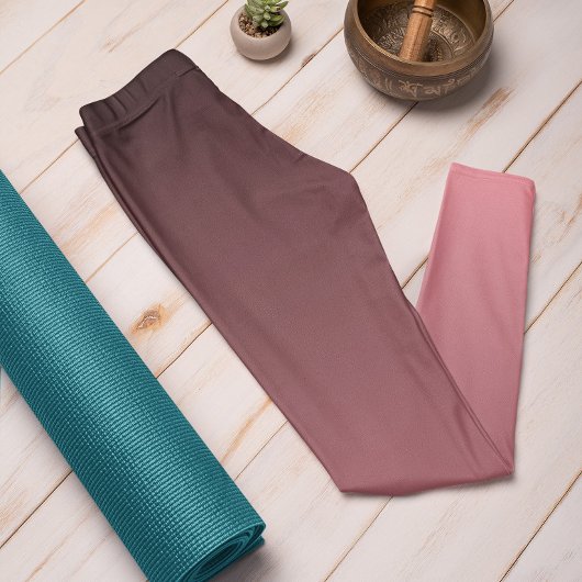 Leggings Tendance Automne Couleur pastèque Pink Ombre Leggi