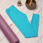 Leggings Tendance Automne Couleur Vivid Cyan Solide<br><div class="desc">Présentant nos élégantes leggings cyan robustes et vives, une partie de notre collection de couleurs tendance automne & hiver 2023/24. Ces leggings sont plus que simplement tendance ; ils incarnent un charme intemporel et classique, assurant votre mode de vie fraîche pendant des années. Ces leggings vibrants sont la façon parfaite...</div>