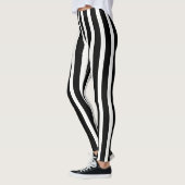 Leggings Tendance Blancs Et Noirs Verticaux (Gauche)