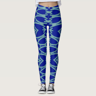 Leggings tendance bleu "Ratti_Creative_Arts"