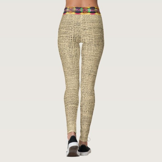 Leggings Tendance Burlap Look (Dos)