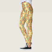 Leggings Tendance ethnique Vintage : Carrelage sans fil boh (Gauche)