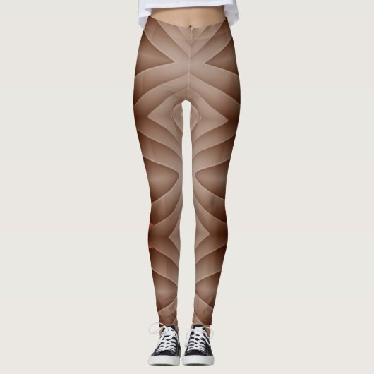 Leggings tendance marron "Ratti_Creative_Arts" (Devant)