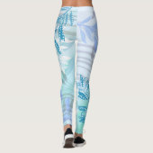 Leggings Tendance moderne feuille automne abstrait floral (Dos)