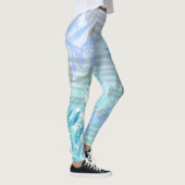 Leggings Tendance moderne feuille automne abstrait floral (Droite)