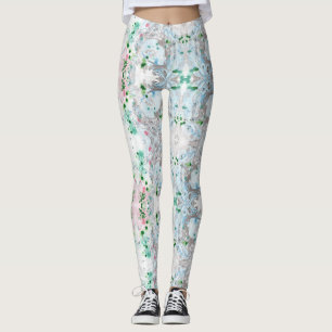 Leggings Tendance rose bleu vert blanc moderne élégant