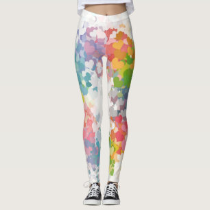 Leggings Tendance rose rouge bleu jaune vert Couleurs moder