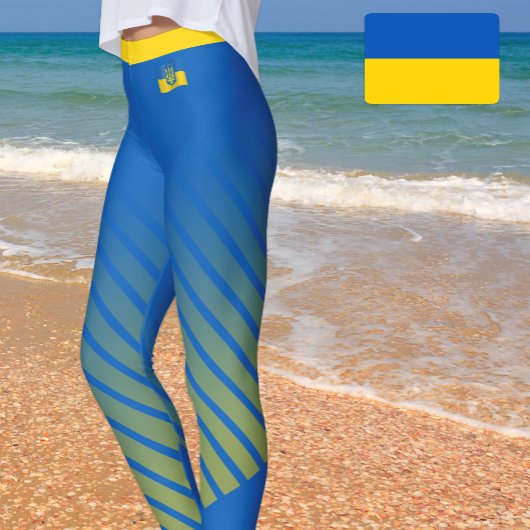 Leggings Tendance Ukraine & drapeau ukrainien mode / sports