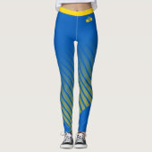 Leggings Tendance Ukraine & drapeau ukrainien mode / sports (Devant)