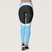 Leggings Tendre la conception bleu-clair (Dos)