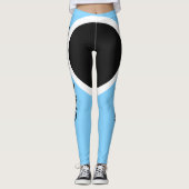 Leggings Tendre la conception bleu-clair (Devant)