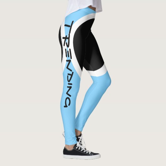 Leggings Tendre la conception bleu-clair (Droite)