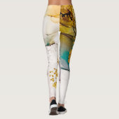 Leggings tendresse pastel : tourbillons dorés art. (Dos)