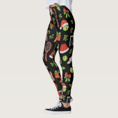 Leggings Tennis Christmas themed fir Siamese cat Lovers  (Gauche)