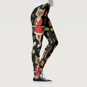 Leggings Tennis Christmas themed fir Siamese cat Lovers  (Droite)