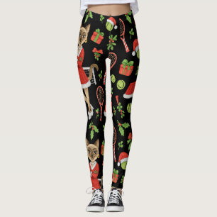Leggings Tennis Noël thème pour amateurs de chat siamois