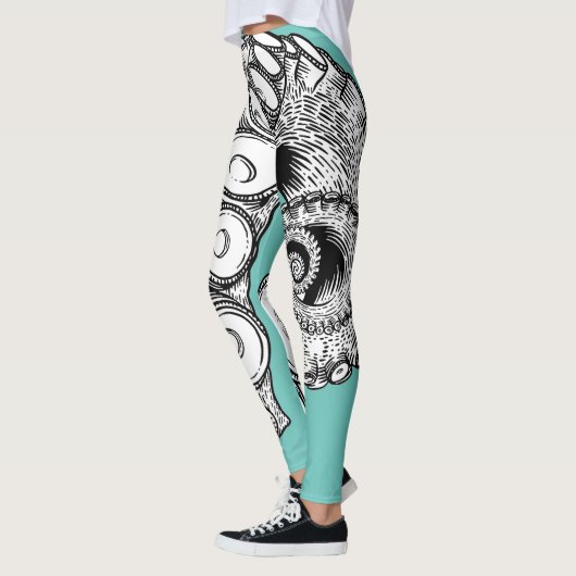 Leggings Tentacle vert clair (Gauche)
