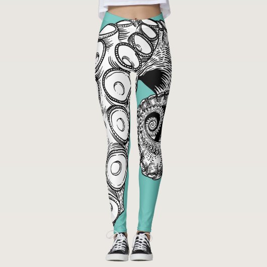 Leggings Tentacle vert clair (Devant)