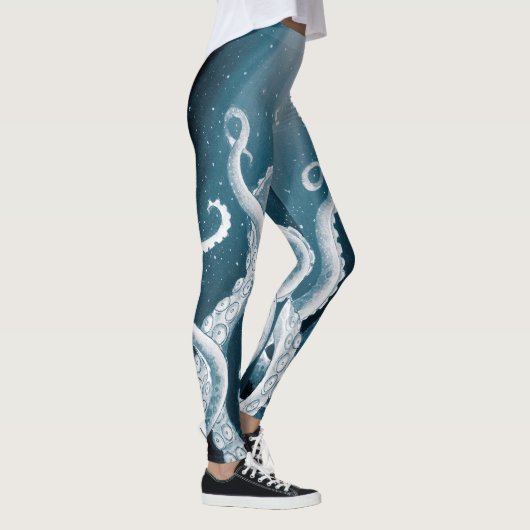 Leggings Tentacles Galaxy Blue Moon Rays (Droite)