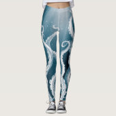 Leggings Tentacles Galaxy Blue Moon Rays (Devant)