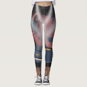 Leggings Tentacles Octopus Brown tendance Exercice de gym F (Devant)