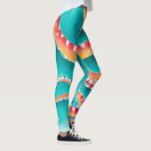 Leggings Tentacles rouges orange (Droite)
