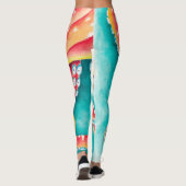 Leggings Tentacles rouges orange (Dos)