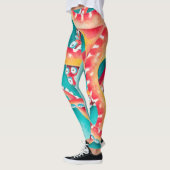 Leggings Tentacles rouges orange (Gauche)