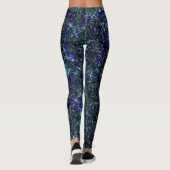 Leggings Terraform Garden Green Galaxy Parties scintillant  (Dos)