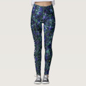 Leggings Terraform Garden Green Galaxy Parties scintillant  (Devant)