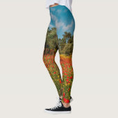 Leggings terrain fleuri et arboré (Gauche)