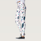 Leggings Terrazzo Coloré Élégant Été (Gauche)