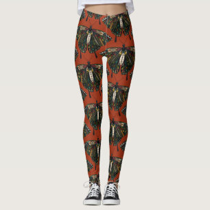 Leggings terre cuite de papillon de machaon